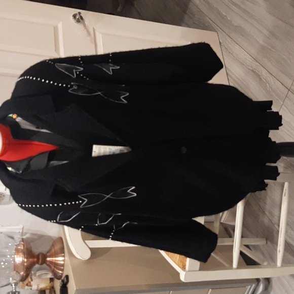 Vintage long sweater jacket - Picture 4 of 6